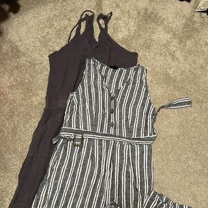 Two jumper/jumpsuits - Michael Stars and Who What Wear - Sise M